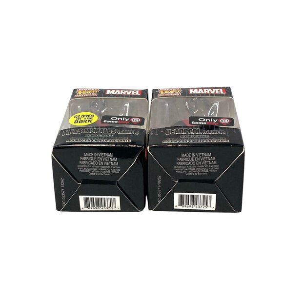 Marvel Pocket Pop Keychain Deadpool & Miles Morales Gamer Glow In Dark Figures - Picture 7 of 8